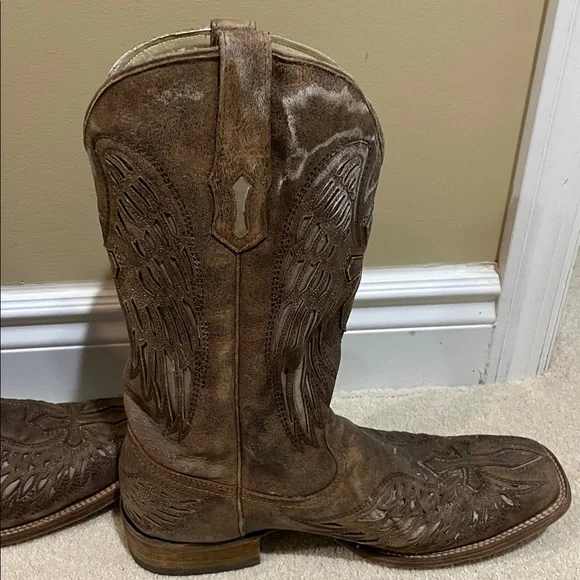 Brown Western Cowboy Boots - Picture 3 of 10